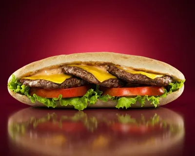 Sandwich 3 steaks 3 Fromages